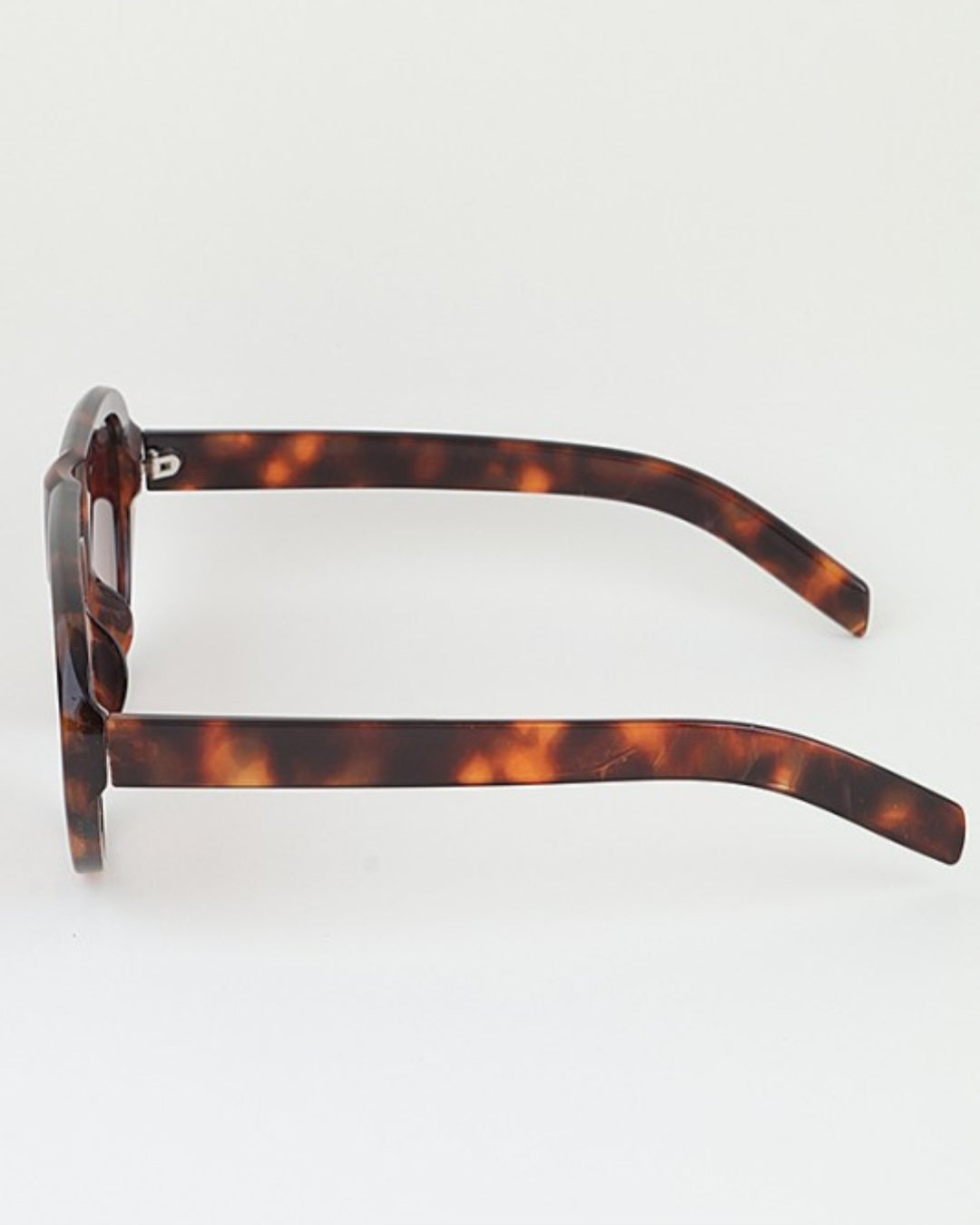 Bright Tinted Tortoise Straight Sunglasses