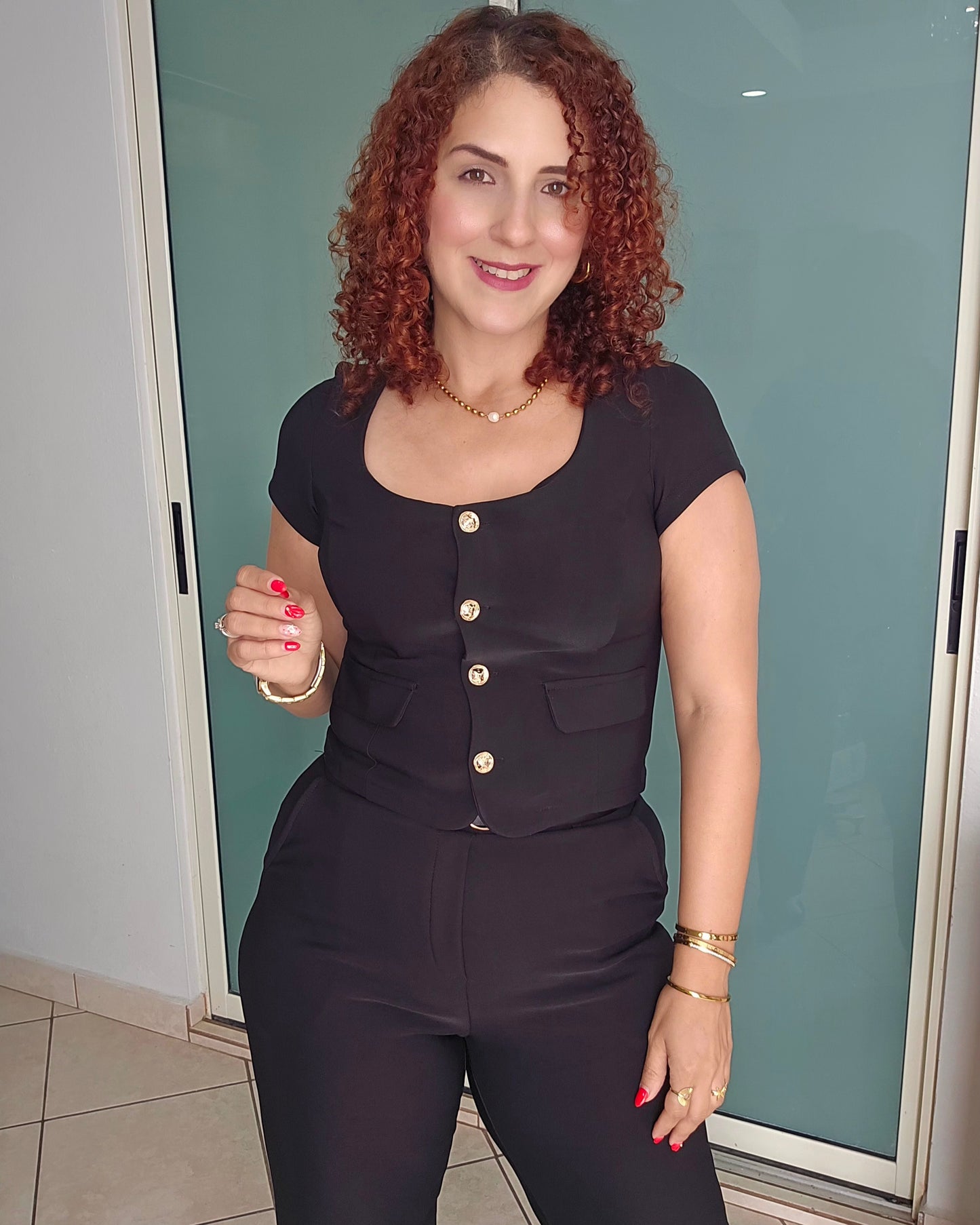 Onyx office belted set