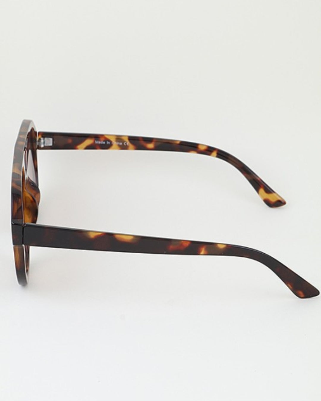 Minimal Straight Aviator Tinted Sunglasses