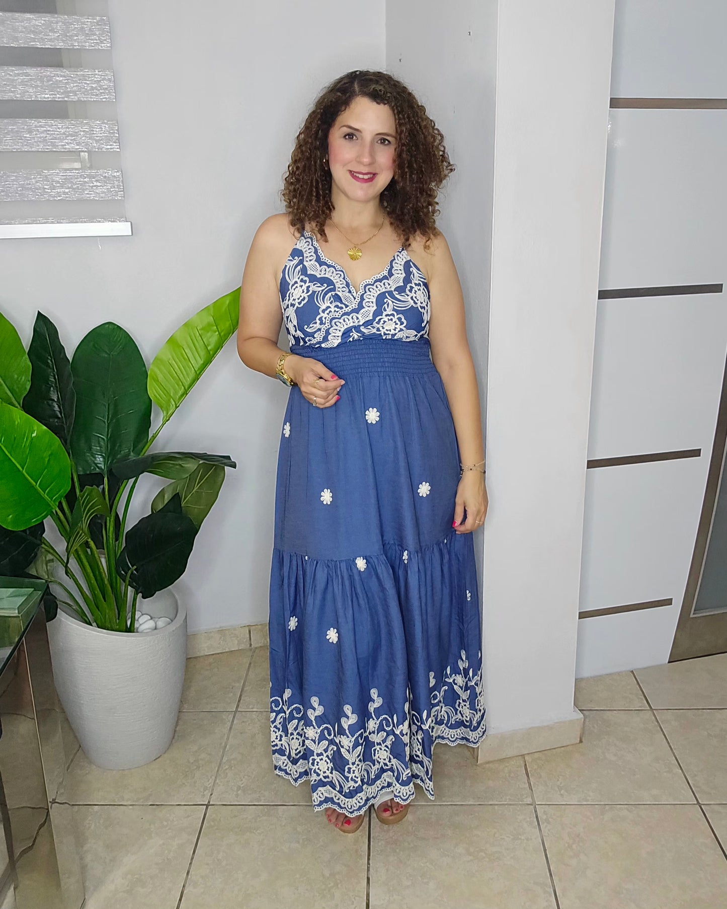 Blue Romance Maxi Dress (Top Seller)