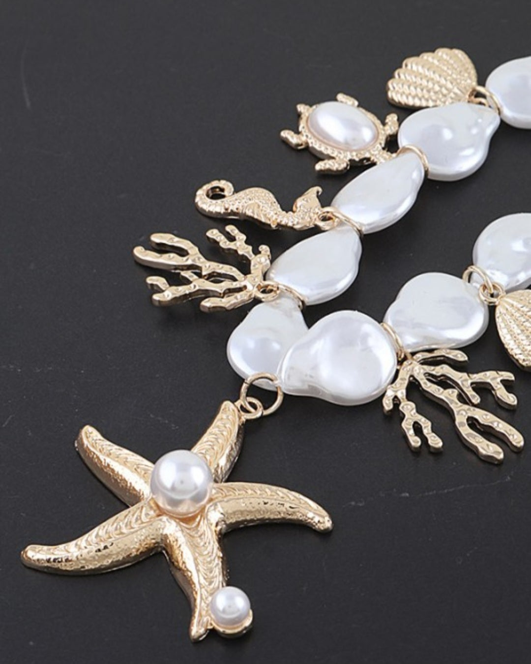 Multi Under The Sea Charm Beaded Necklace