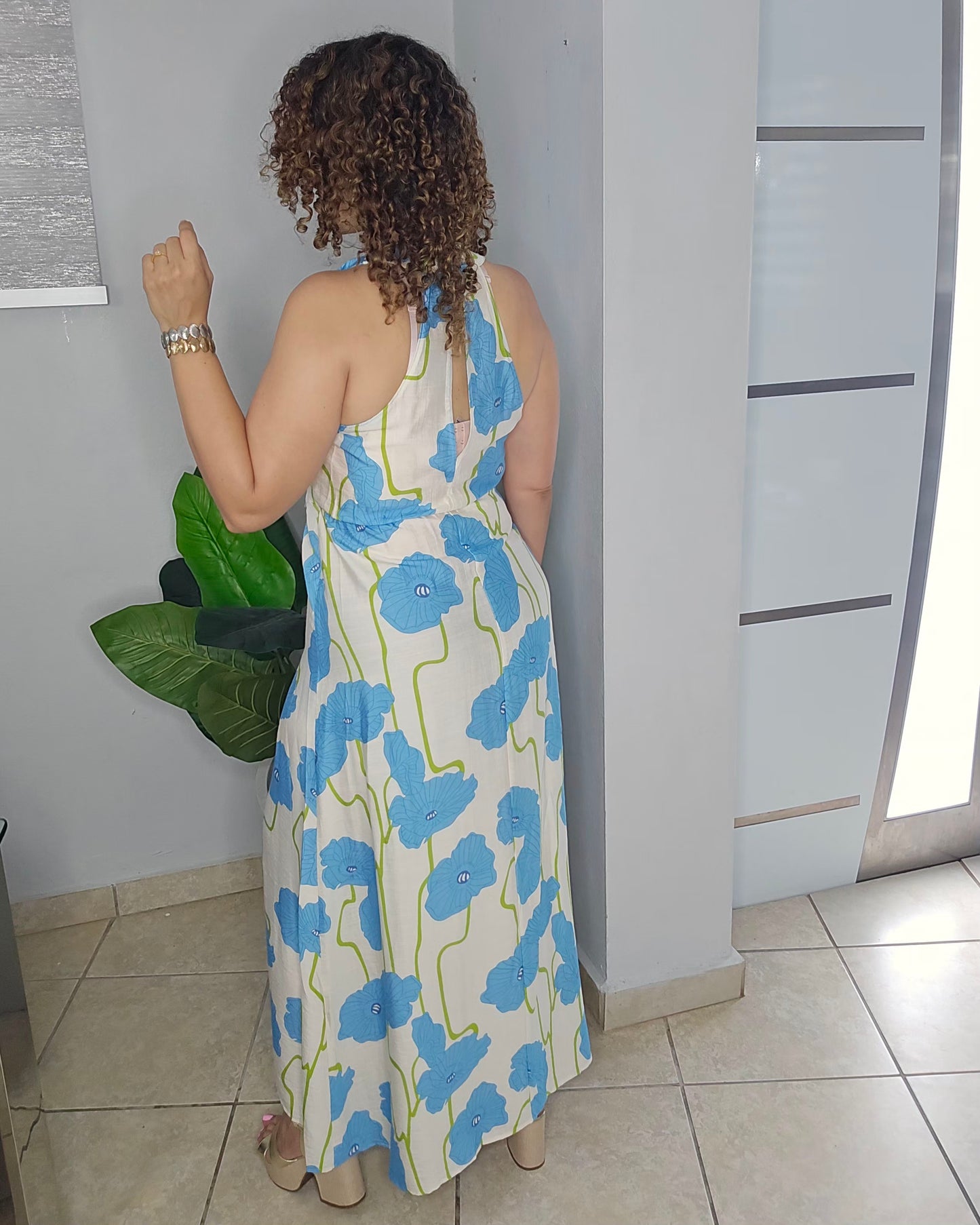 Island Bloom maxi dress