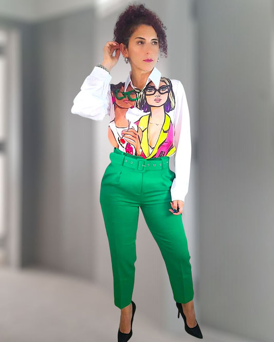 High Waist Casual Pant