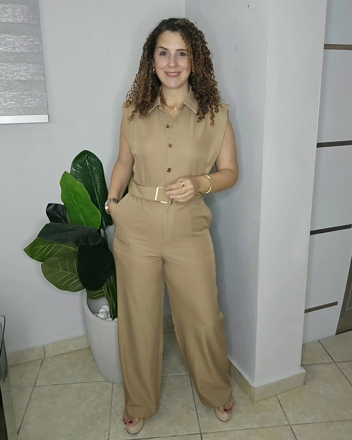 Diorellas Jumpsuit in Mocha