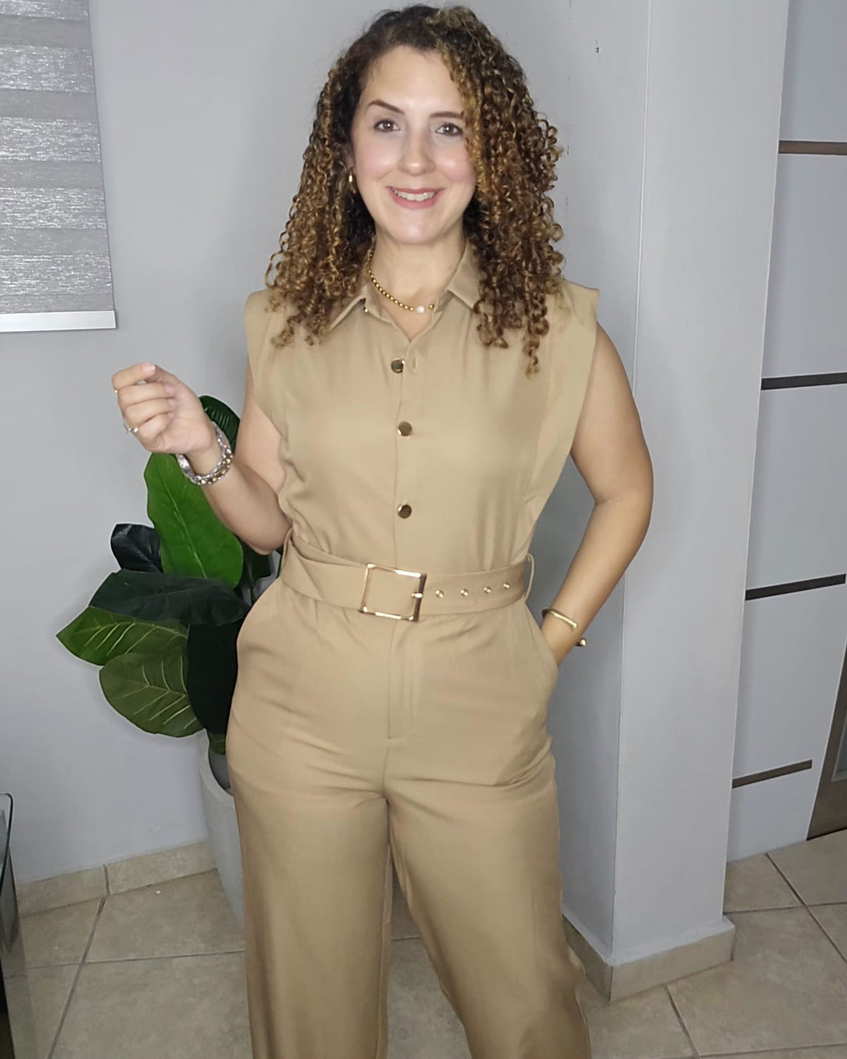 Diorellas Jumpsuit in Mocha