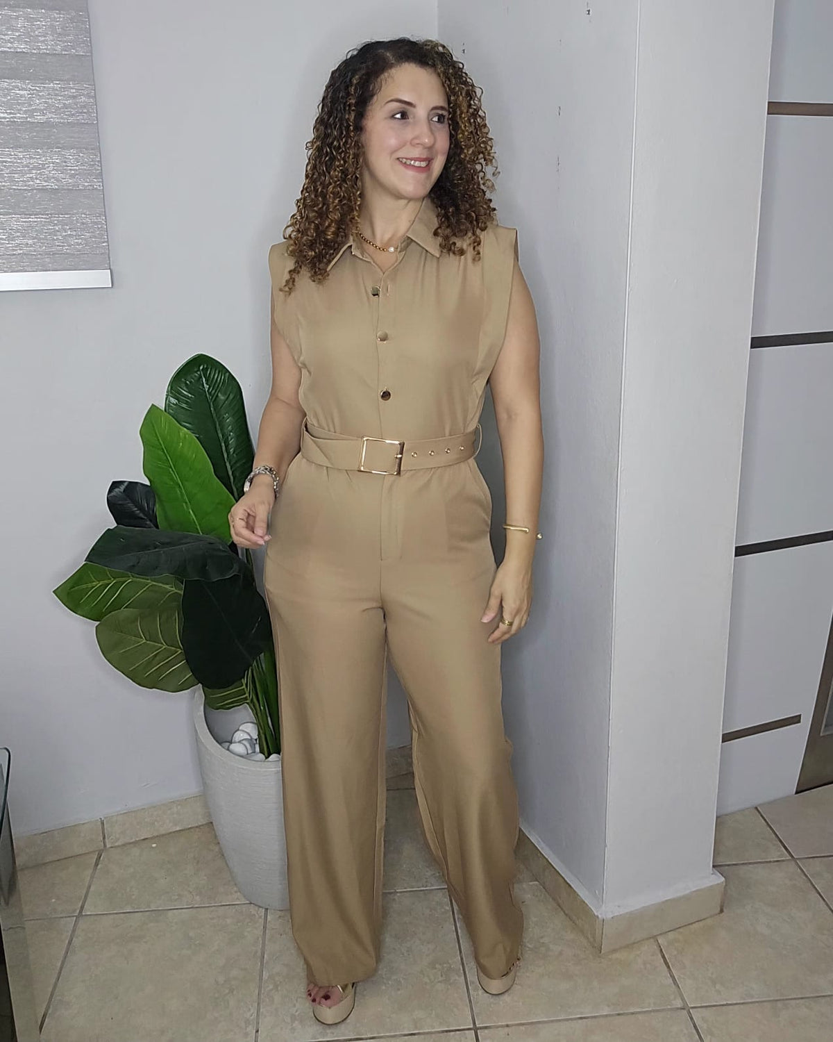 Diorellas Jumpsuit in Mocha