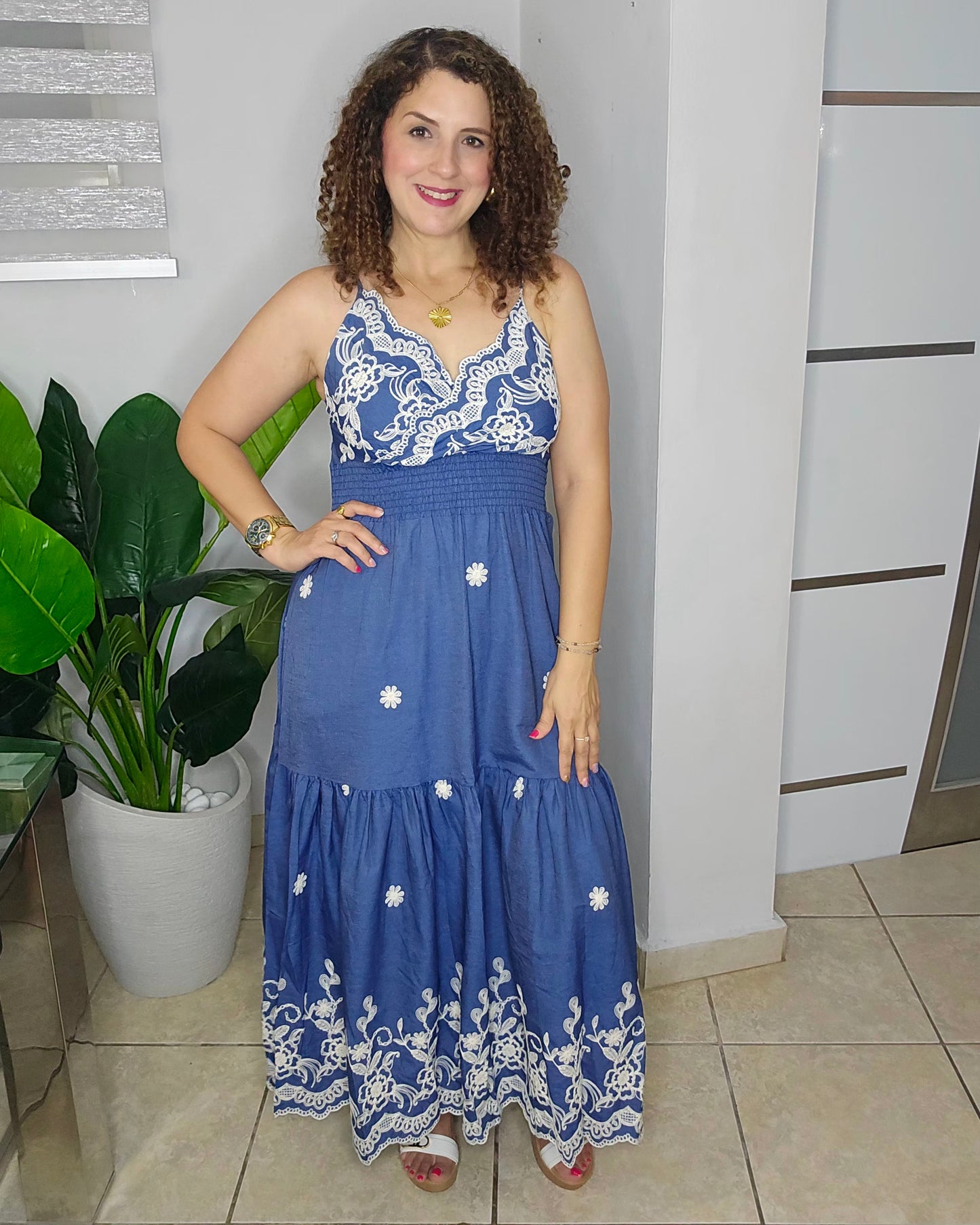 Blue Romance Maxi Dress (Top Seller)