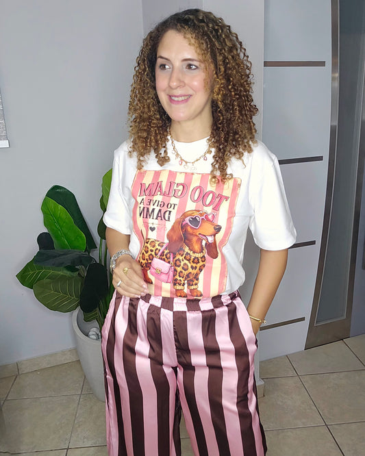 Too Glam Dachshund Tee