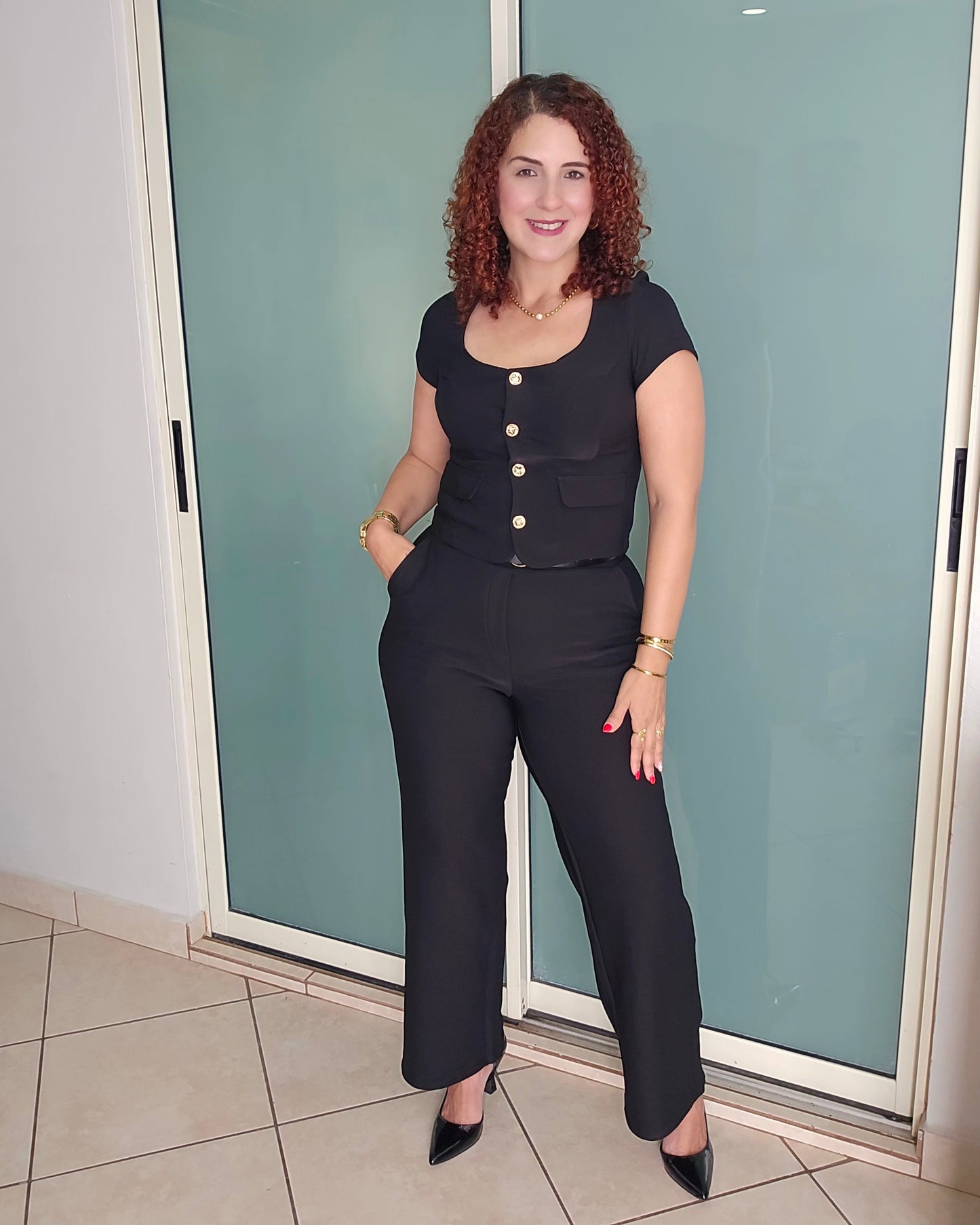 Onyx office belted set