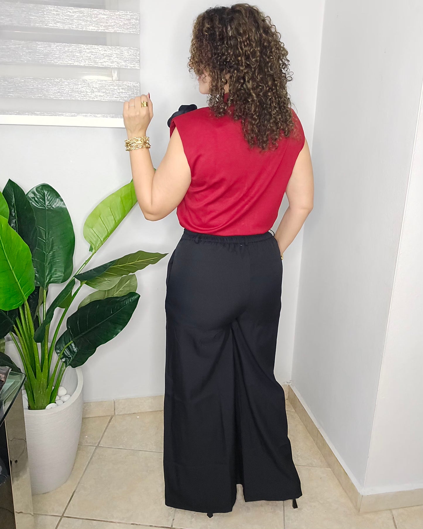 Imperial belted pant