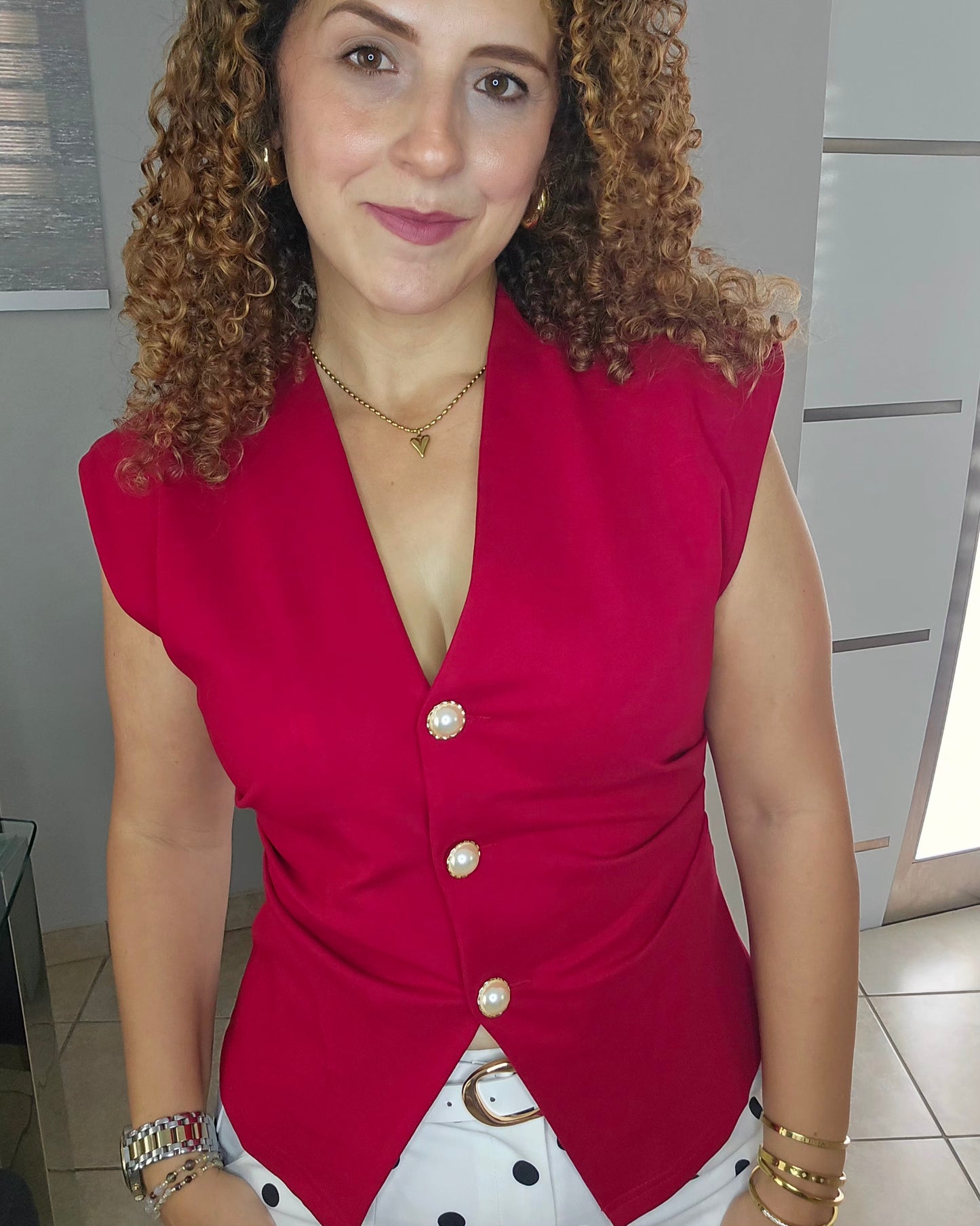 Valentina Pearl Vest
