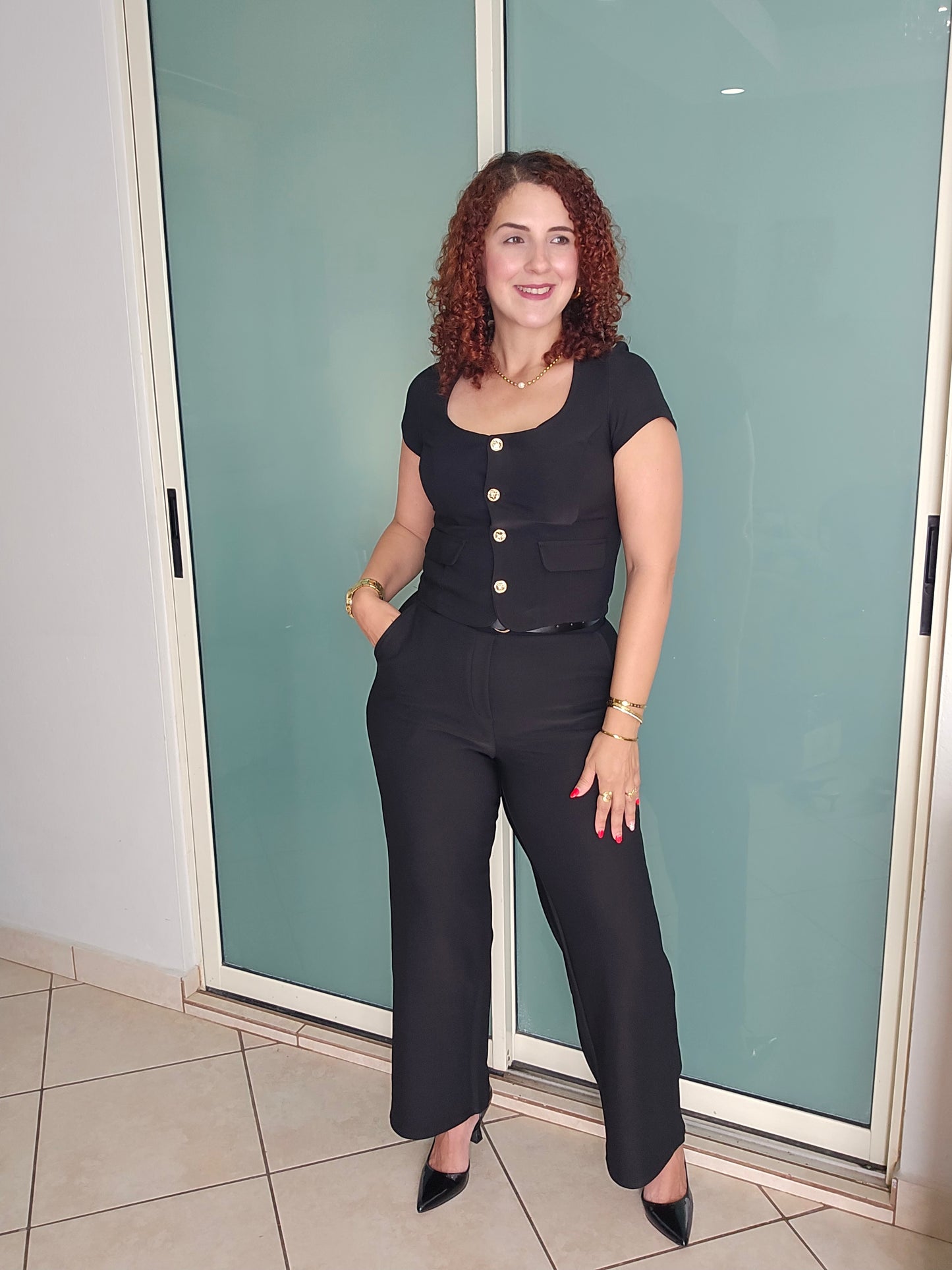 Onyx office belted set