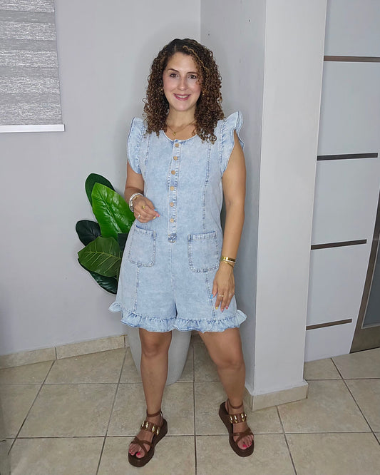 Mariana Denim Romper