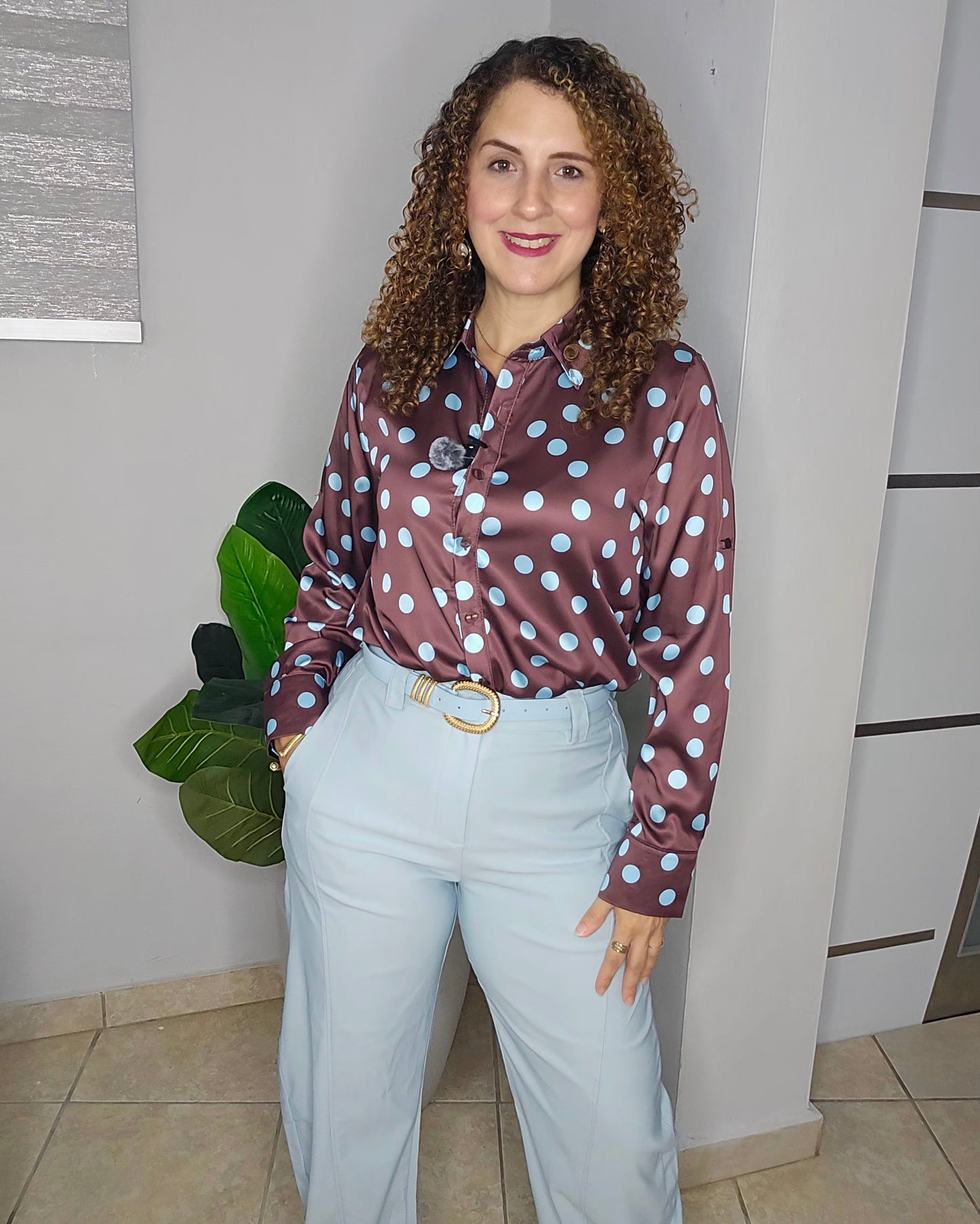 Renata Dot Blouse