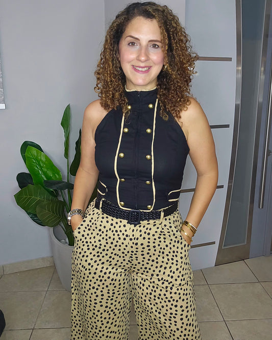 Noir Napoleon Top