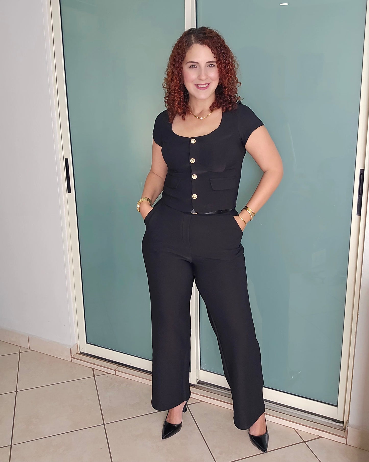 Onyx office belted set