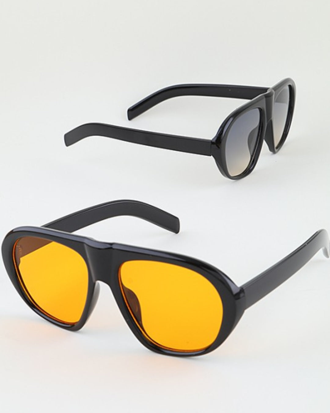 Bright Tinted Tortoise Straight Sunglasses