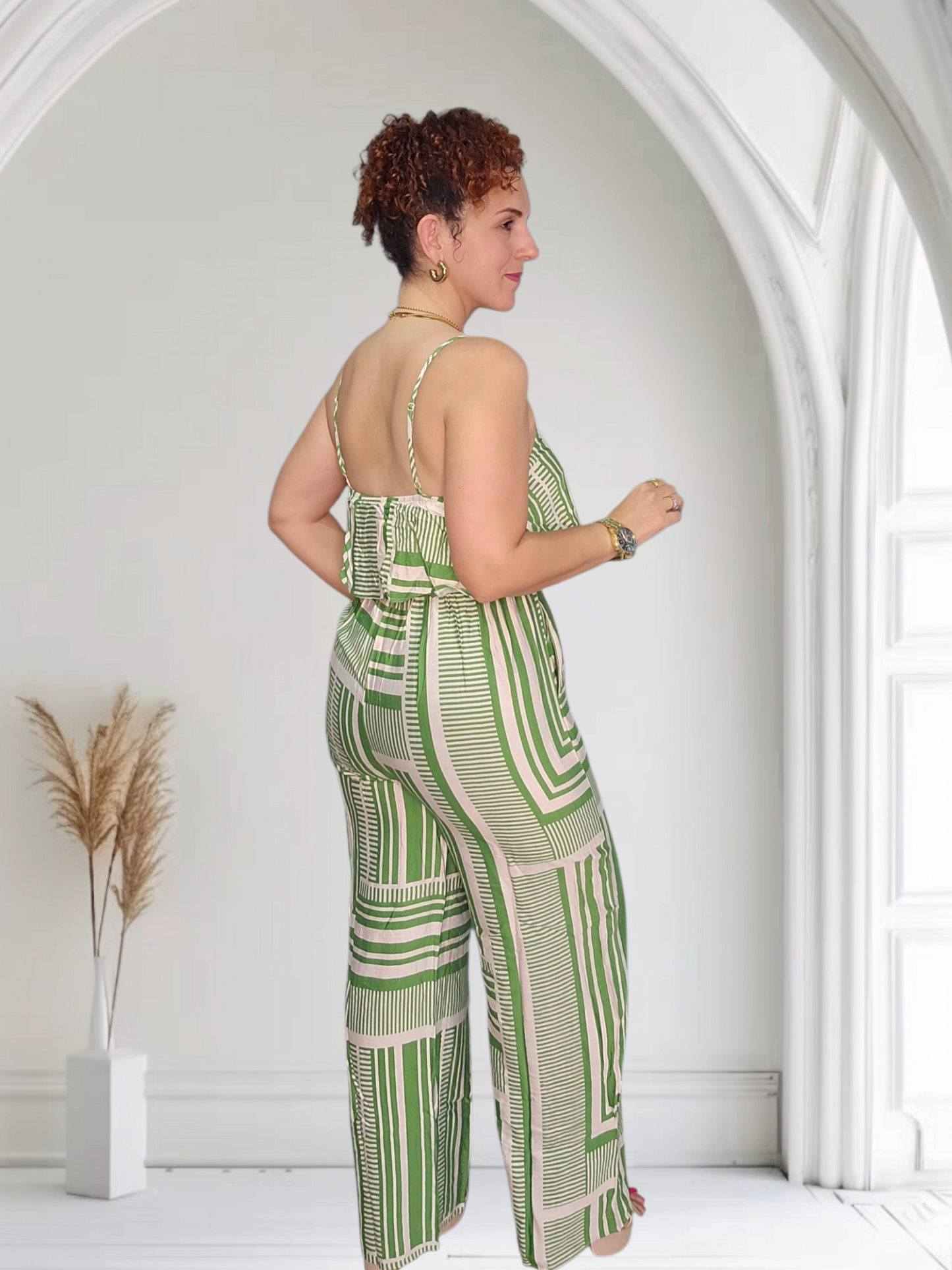 Kiwi Stripes Jumpsuit
