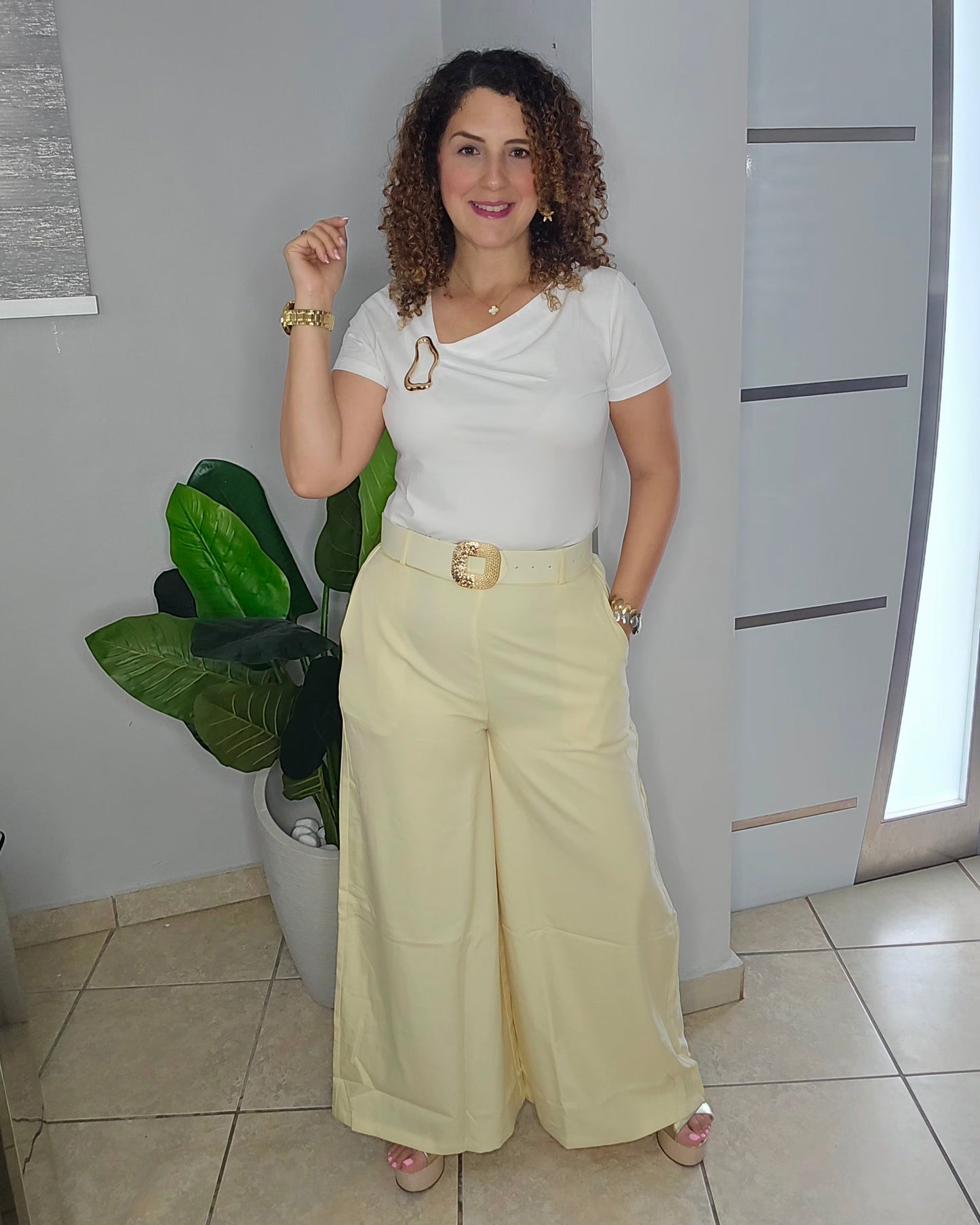 Golden Accent Top