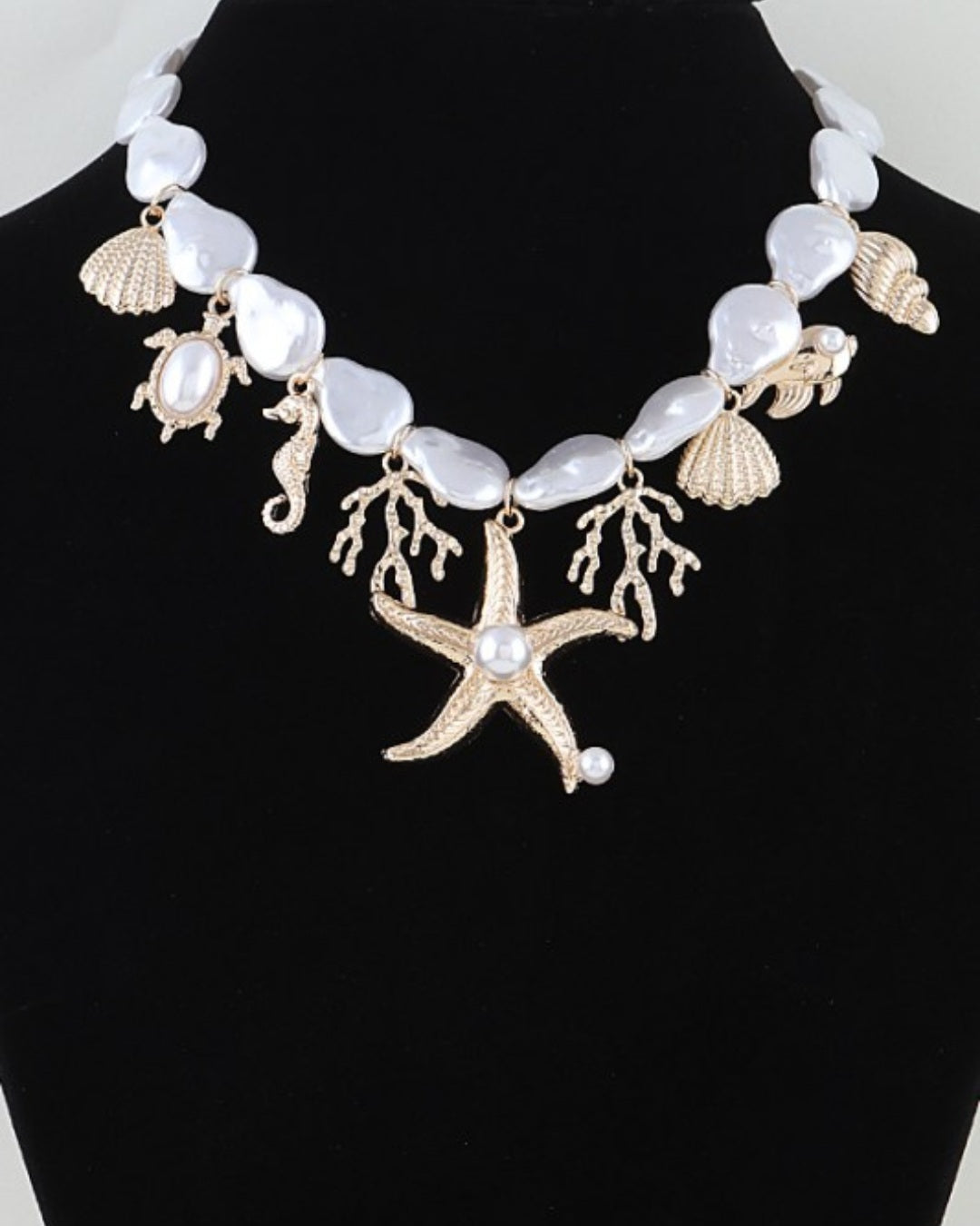 Multi Under The Sea Charm Beaded Necklace