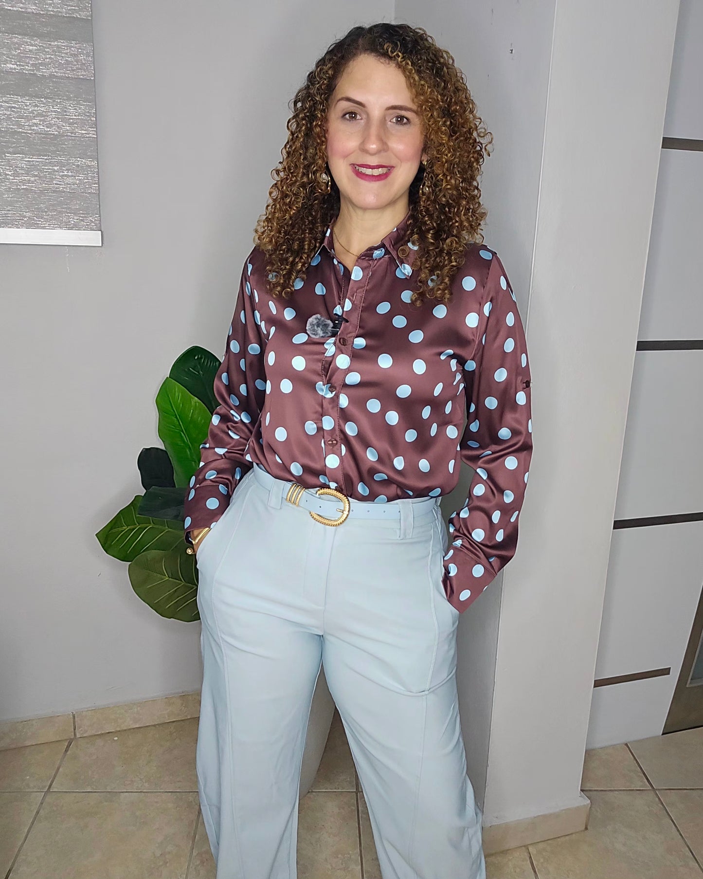 Renata Dot Blouse