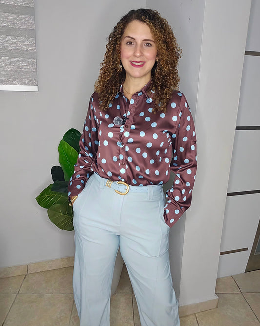 Renata Dot Blouse