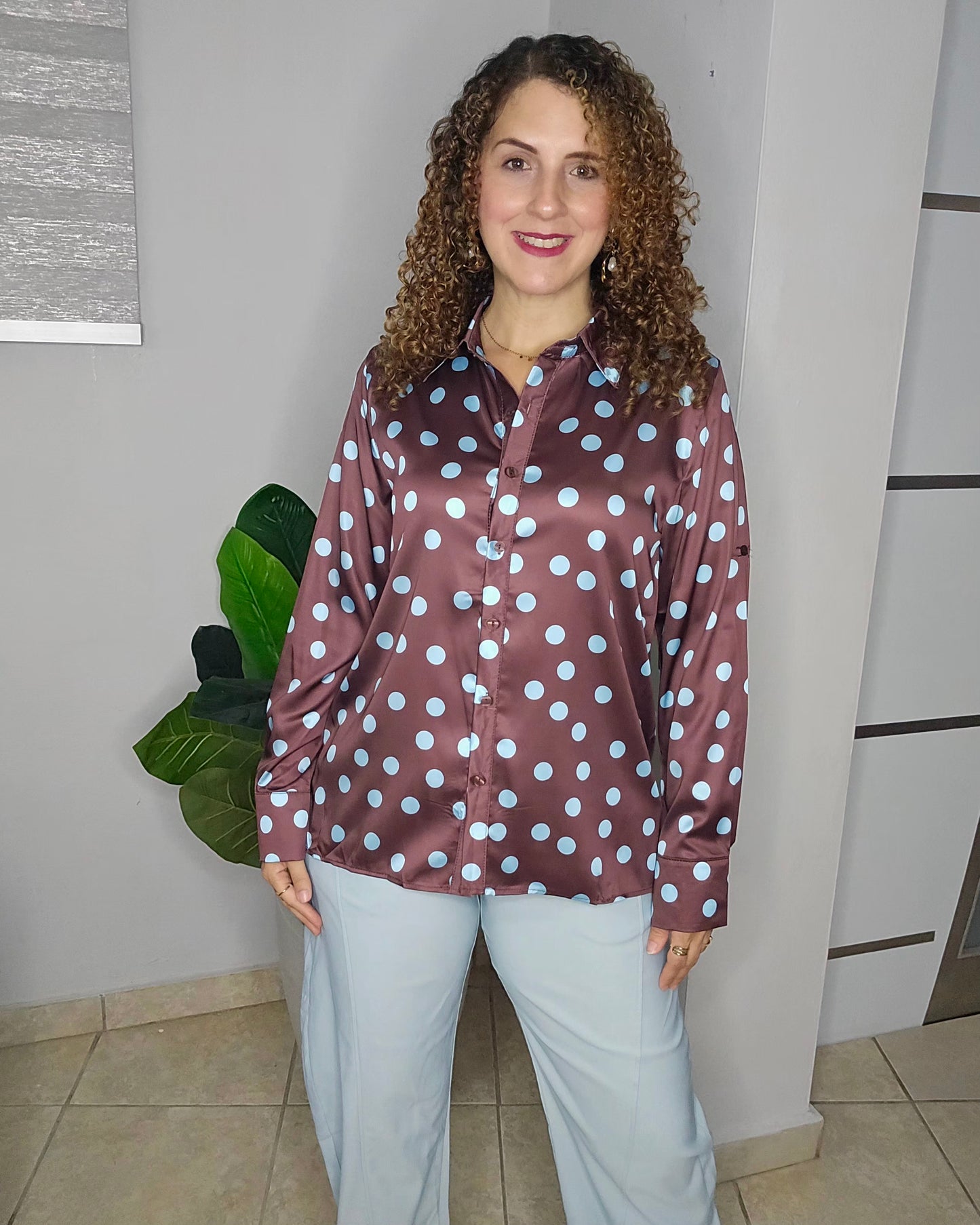 Renata Dot Blouse