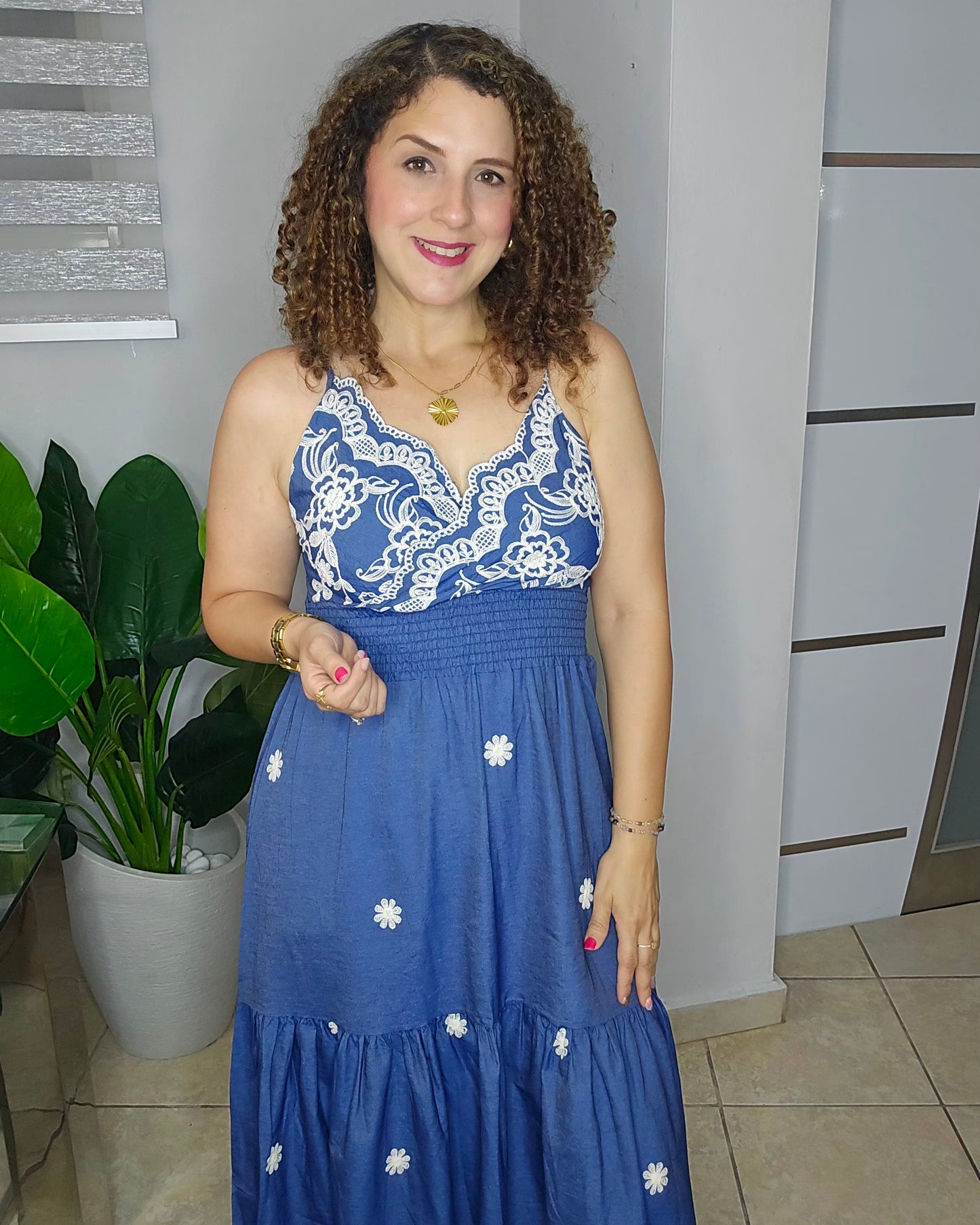 Blue Romance Maxi Dress (Top Seller)