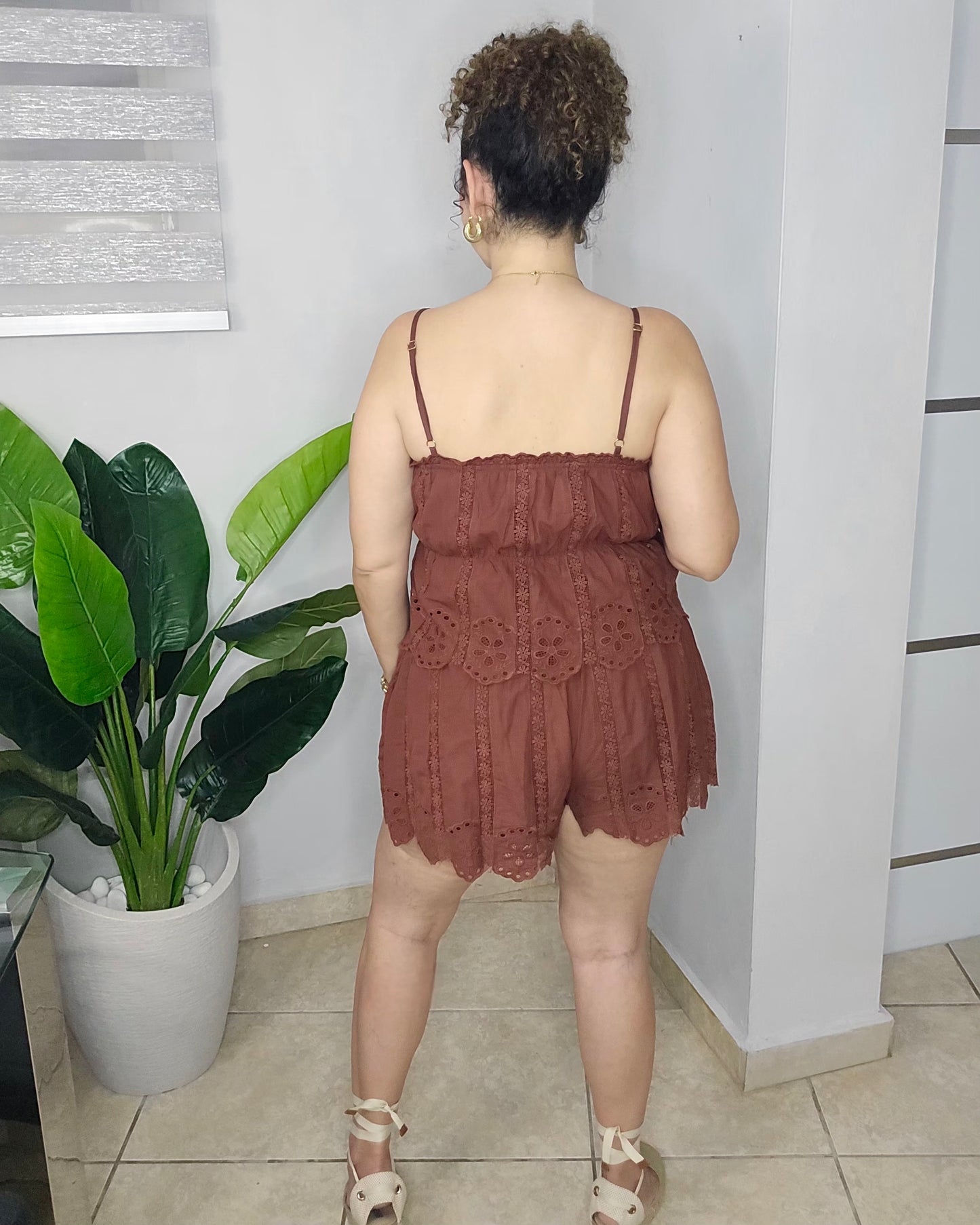 Brown Sugar Lace Set