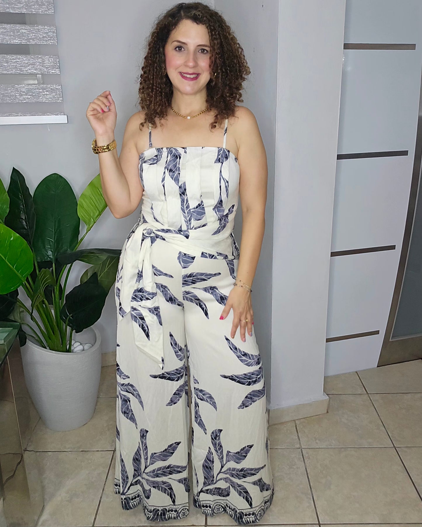 Palm breeze jumpsuit