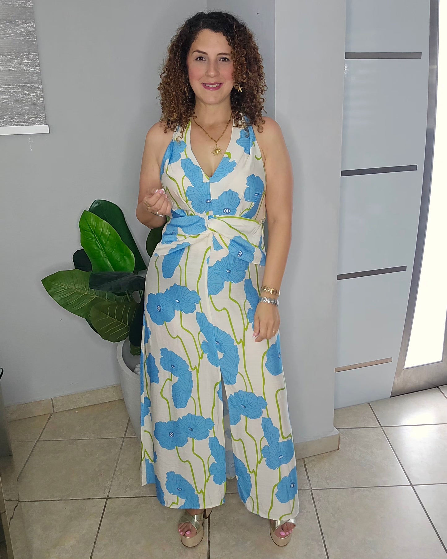 Island Bloom maxi dress